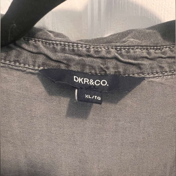 Drab grey Y2K button tunic - Picture 3 of 3